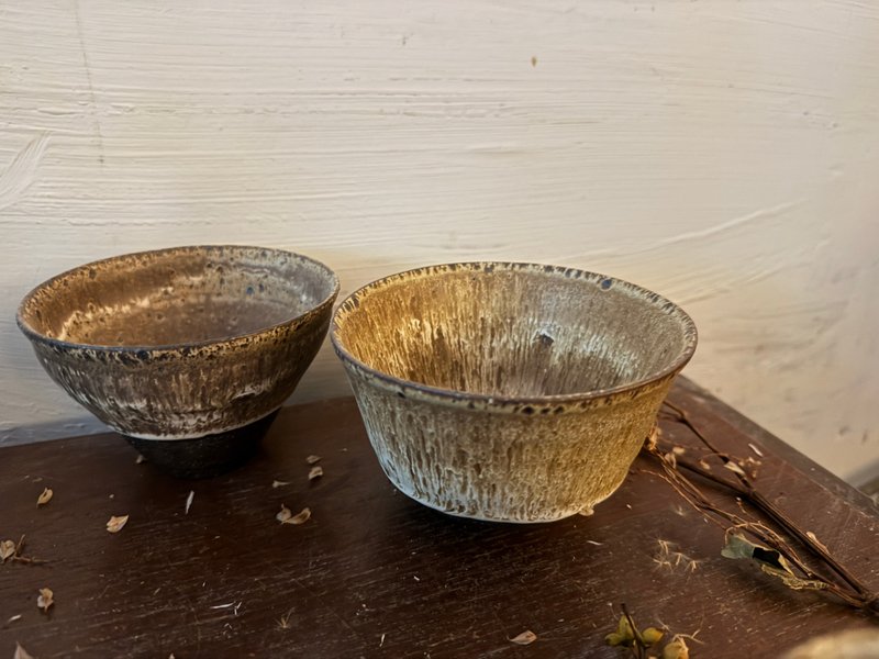 拿鐵飯碗咖啡碗 - 碗 - 陶 咖啡色