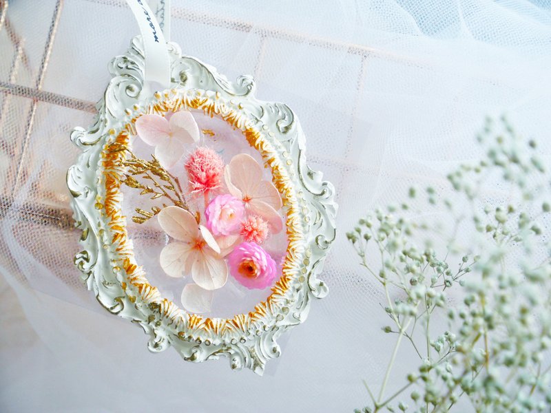 逃す。フラワーミステリー 【ベルサイユ庭園】宮殿香拡散石 - ドライフラワー・ブーケ - 磁器 ピンク