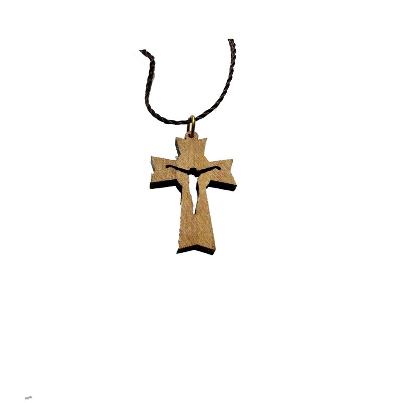 Carry-on small things, peace and joy pendants, prayer blessings, car pendants, necklaces, imported olive wood series - พวงกุญแจ - ไม้ 