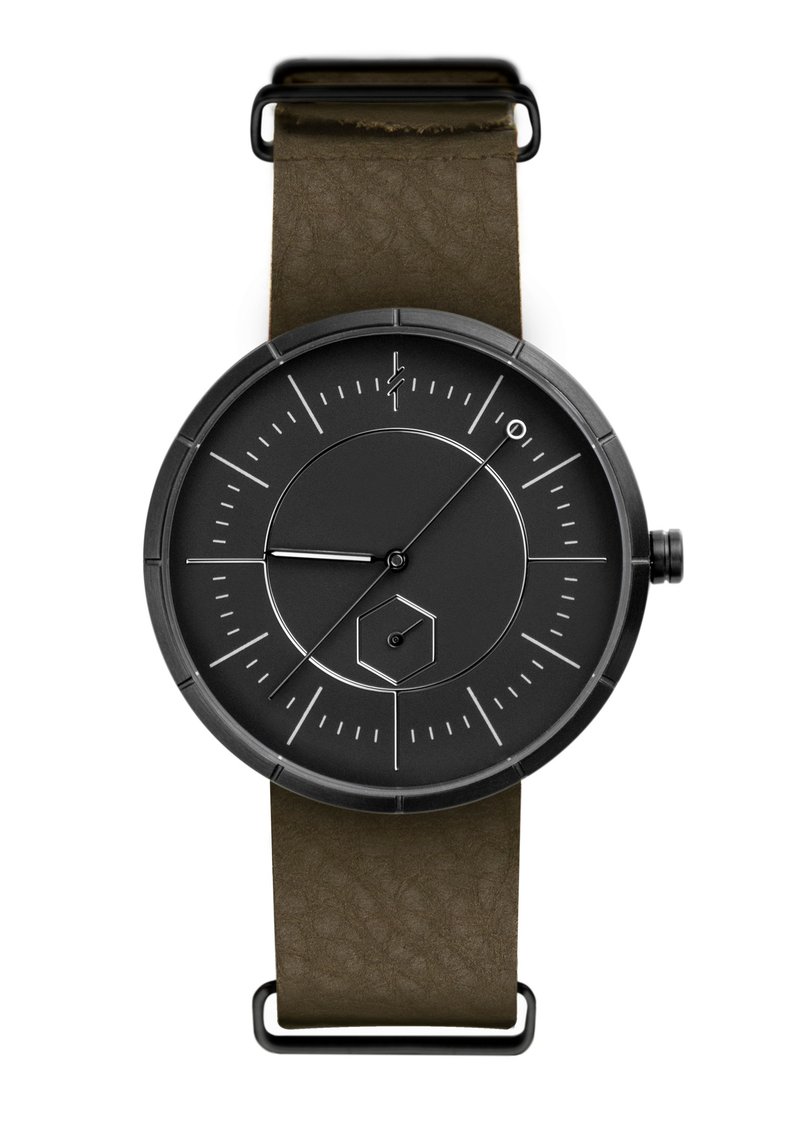 Compass Collection - Shadow Olive - Men's & Unisex Watches - Stainless Steel Black