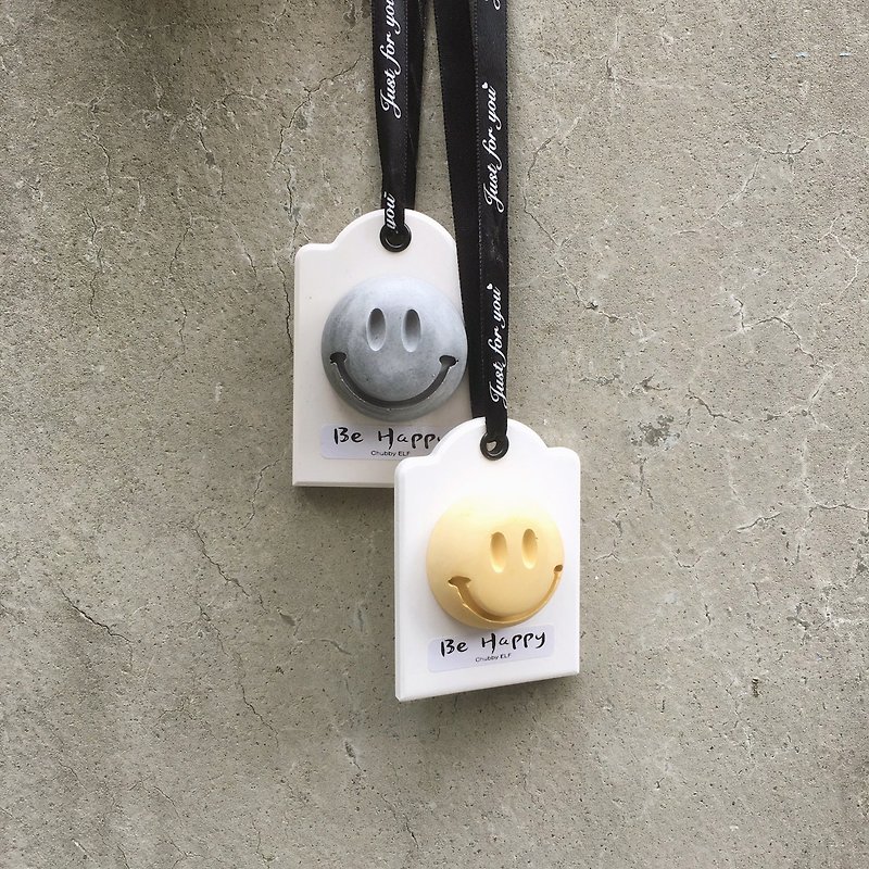 Smiley Diffuser Stone-Hanging - Fragrances - Other Materials Yellow