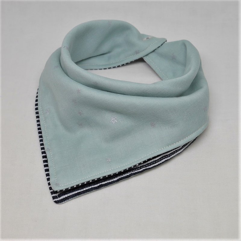 Japanese Handmade 6-layer-gauze Baby Bib - Bibs - Cotton & Hemp Green