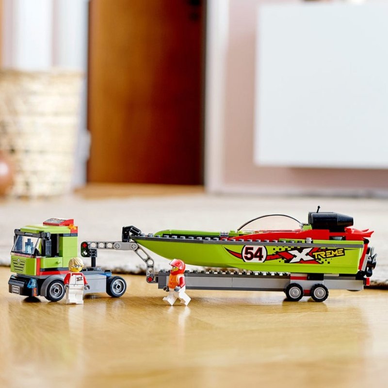 LEGO City Great Vehicles Series Rowing Transporter 60254 - Board Games & Toys - Other Materials Multicolor