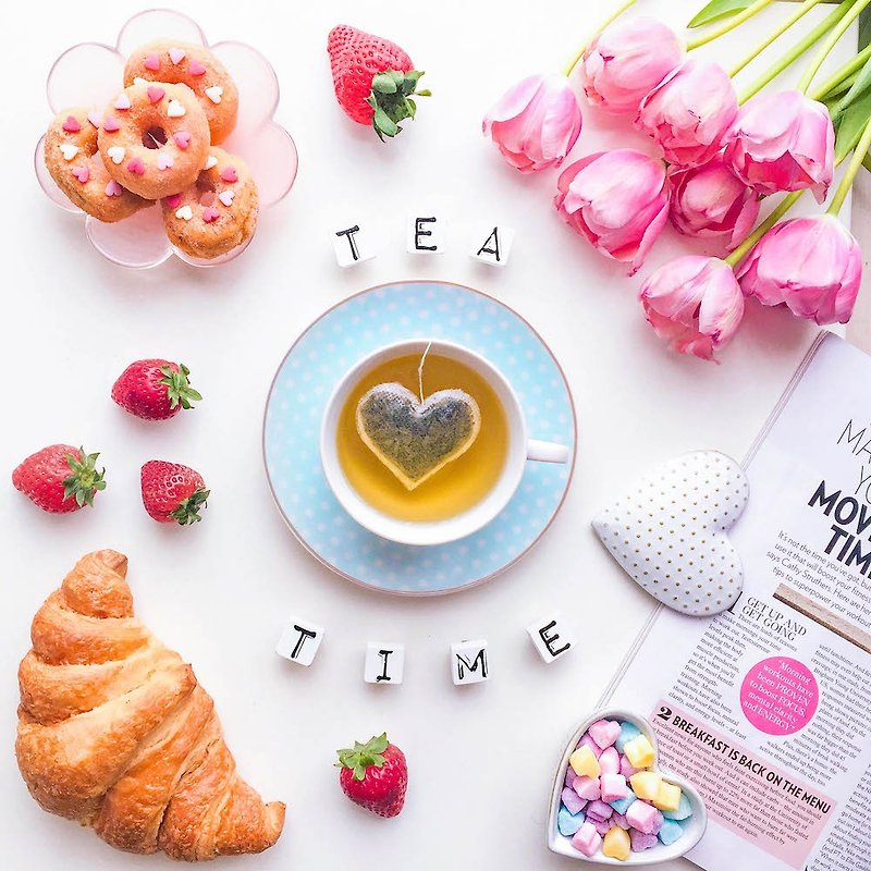 15 Heart Shaped Tea Bag Box For Tea Lover, Hostess, Birthday, Baby, Bridal Party - 茶葉/漢方茶/水果茶 - 其他材質 白色