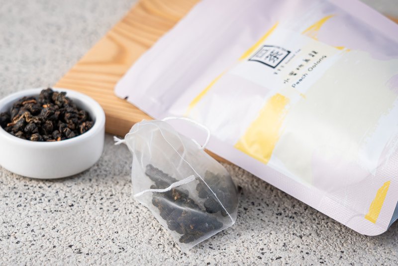 【Peach Oolong Tea Bags】Fruit Fragrance Original Leaf Three-dimensional Tea Bags 5 pieces|Gencha - ชา - สารสกัดไม้ก๊อก 