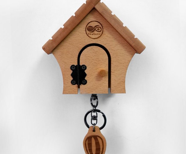 Birdhouse Keychain House Nest Wall Hook Holders Hanger