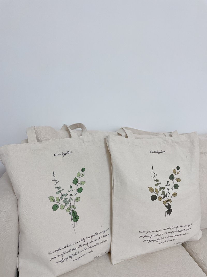 Original Tote Bag (Eucalyptus) - Handbags & Totes - Cotton & Hemp White