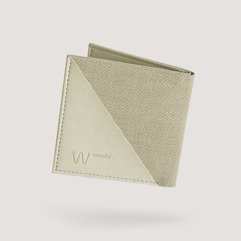 Baggizmo Wiseward Essential RFID protected bi-fold wallet - Sandy Beige - กระเป๋าสตางค์ - วัสดุอีโค หลากหลายสี