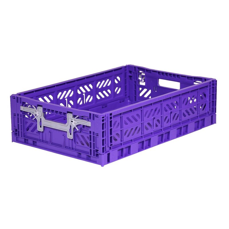 Turkey Aykasa Folding Storage Basket (L15)-Luxury Purple - กล่องเก็บของ - พลาสติก สีม่วง