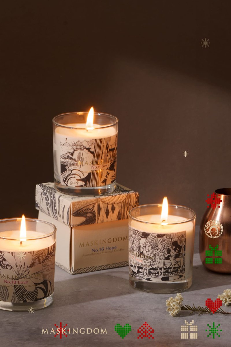 Maskingdom Massage Candle - ผลิตภัณฑ์บำรุงผิว/น้ำมันนวดผิวกาย - วัสดุอีโค 