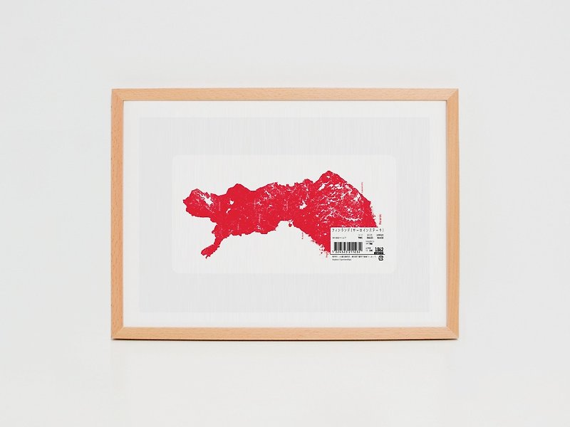GITAI DESIGN lab. - A3 art print / Finland sirloin steak - โปสเตอร์ - กระดาษ สีแดง