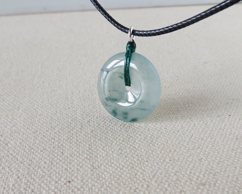 [Diamond Knot] Year of the Animal [Peace and Good Luck] Ice Floating Flower Jade Korean Wax Thread Necklace SIH-05 Lucky - สร้อยคอยาว - เครื่องเพชรพลอย หลากหลายสี