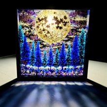 スピリチュアルな抽象画、額縁無し3枚組 スピリチュアルな抽象画