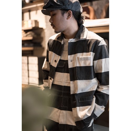 Prisoner Jacket - Stripe - Shop retrodandy-tw Men's Coats