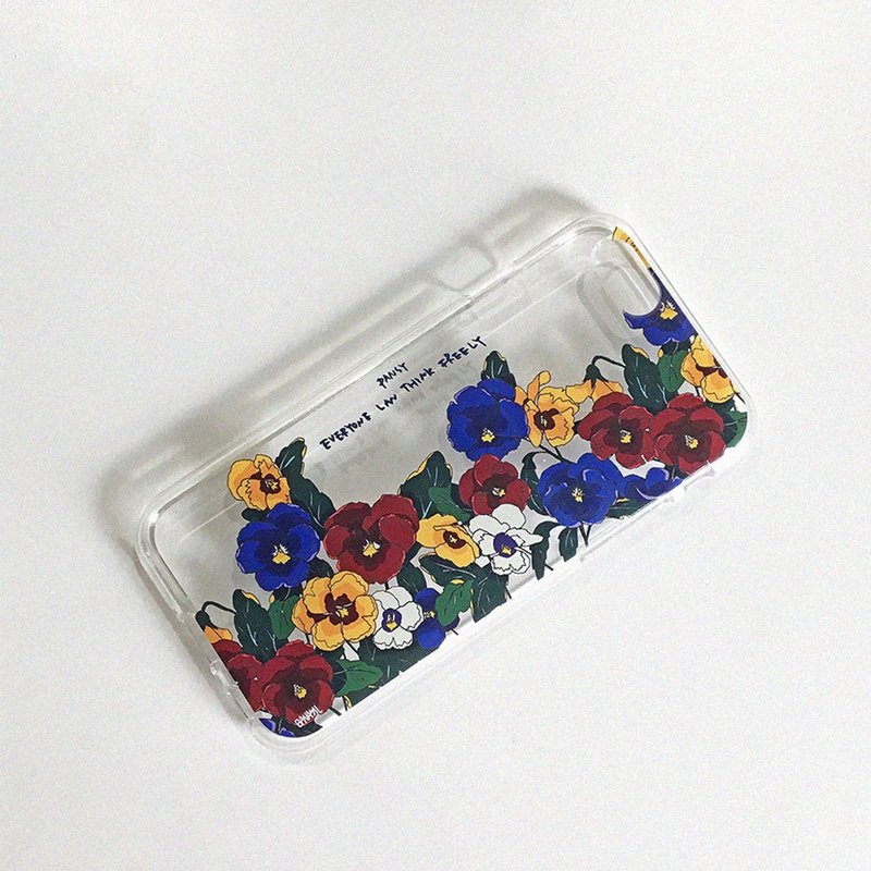 Pansy_Jelly Hard Phone Case_MagSafe - Phone Cases - Other Materials Multicolor