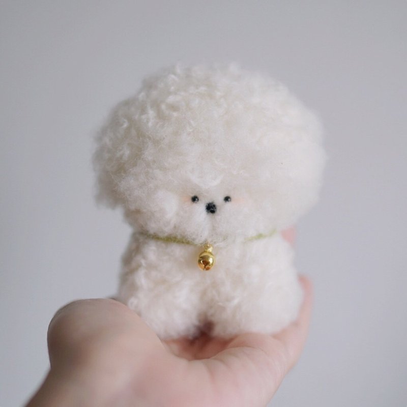 |獨角森林| 棉花糖Marshmallow 手工玩偶 small - 公仔/玩偶 - 羊毛 