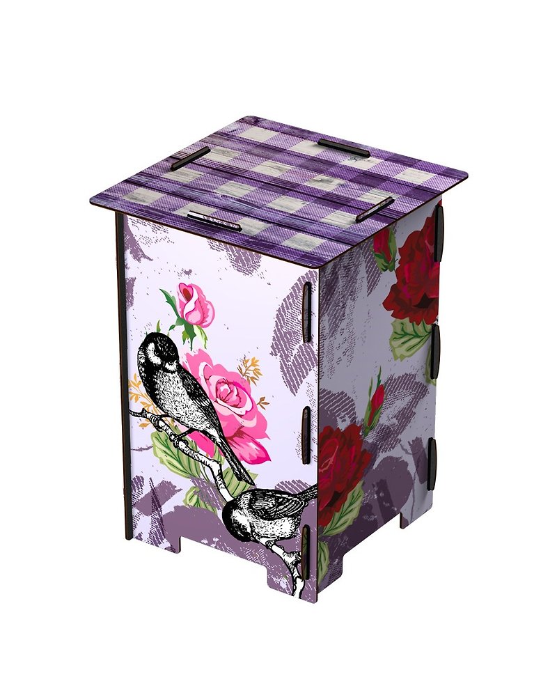 義大利MIHO進口華麗木製椅凳/椅子/穿鞋椅(Rose Garden玫瑰花園) - 其他家具 - 木頭 紫色