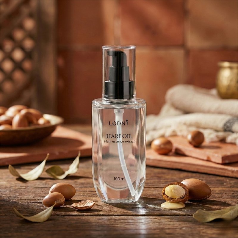 黄金モロッカンアルガンオイル100ml（特にカラー・パーマで傷んだ髪におすすめ） - コンディショナー - 寄せ植え・花 ゴールド