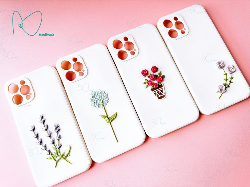 Little Fresh* Handmade Clay flower iPhone Case (iPhone 12 pro max) - เคส/ซองมือถือ - ดินเหนียว 