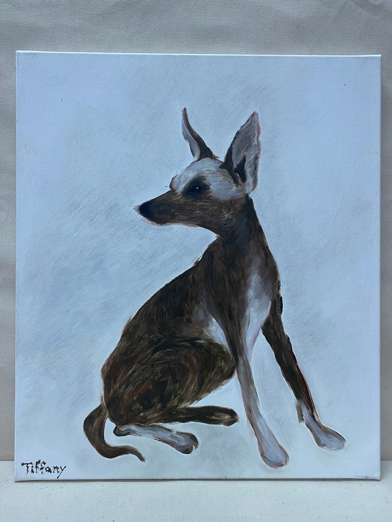 Customized/Peruvian Hairless Dog/Oil Painting/Art Decoration - Posters - Linen 