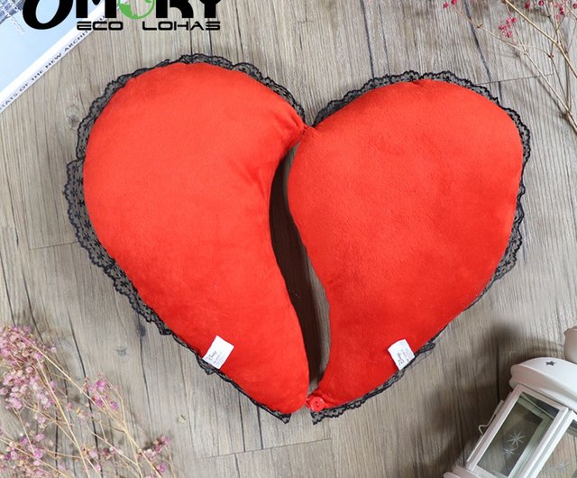 Double 2024 heart pillow