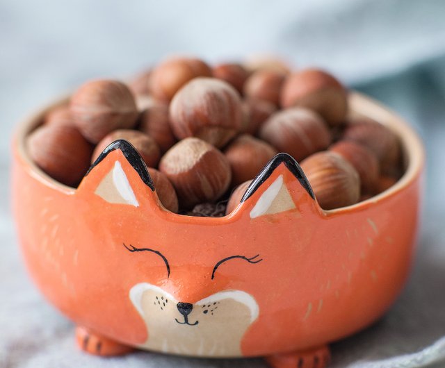 fox ceramic bowl