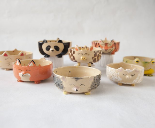 fox ceramic bowl