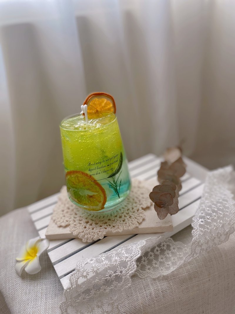 Summer cocktail candles, scent of your choice - เทียน/เชิงเทียน - ขี้ผึ้ง 