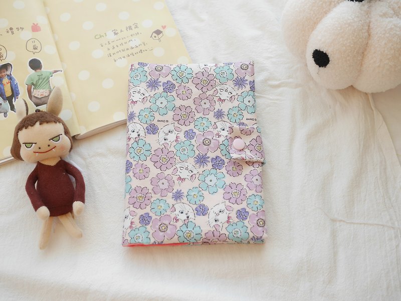 寶寶手冊套 媽媽手冊套 書套 小貓款 - 其他 - 棉．麻 紫色