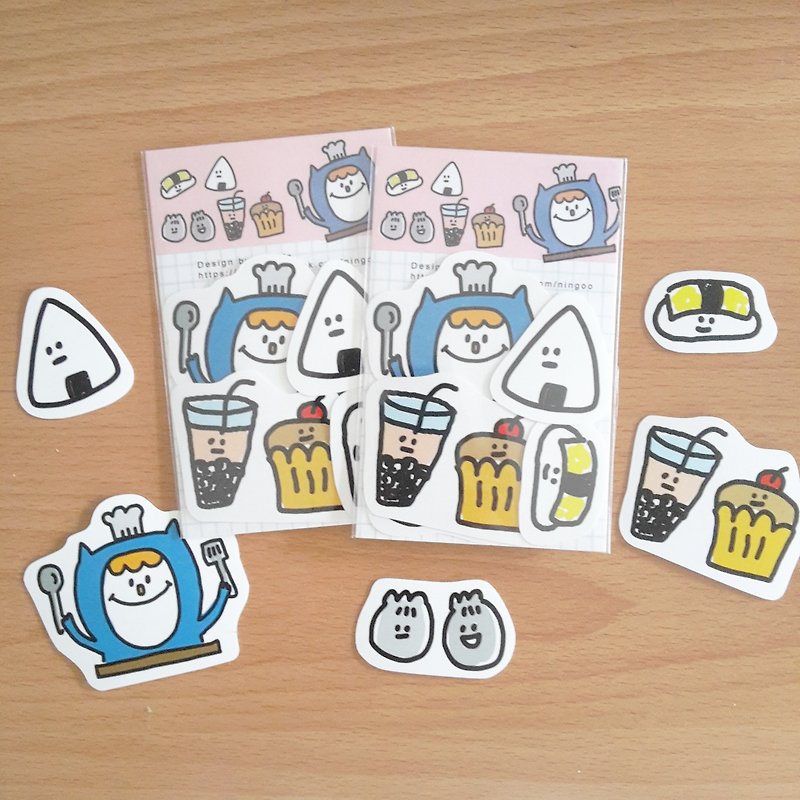 Ning's stickers - good food - Stickers - Paper 