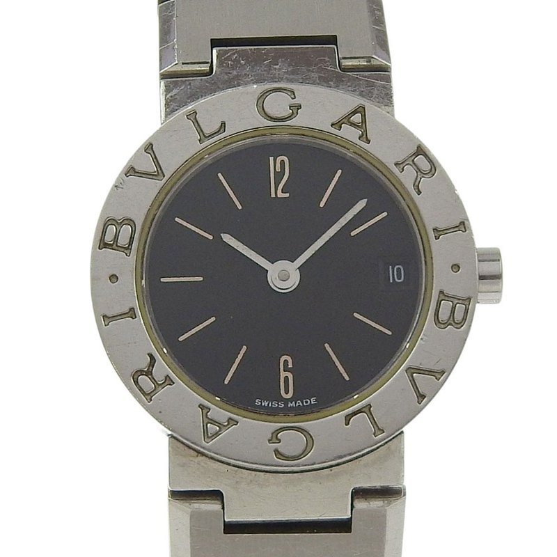 [Direct from Japan] BVLGARI Bvlgari Bvlgari BB23SS SS Quartz Analog Display Black Dial Ladies' Watch [Used] - นาฬิกาผู้หญิง - สแตนเลส สีดำ