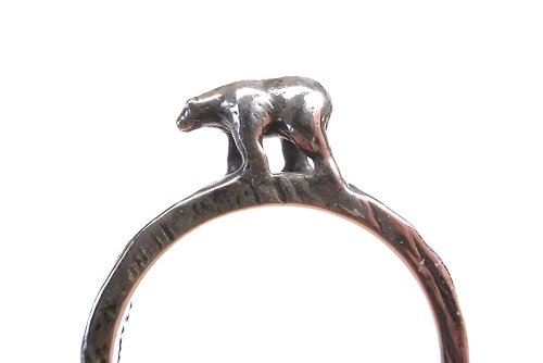二毛銀（Nimou Jewelry） 二毛銀【動物系列─指上風景北極熊-戒指】銀