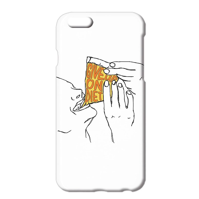 iPhone ケース / Give up on diet - スマホケース - プラスチック ホワイト