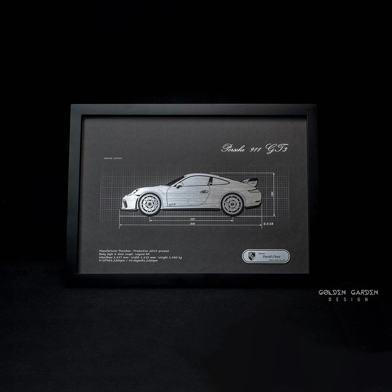 【客製】汽車掛畫-車側款 - 海報/掛畫/掛布 - 其他材質 銀色
