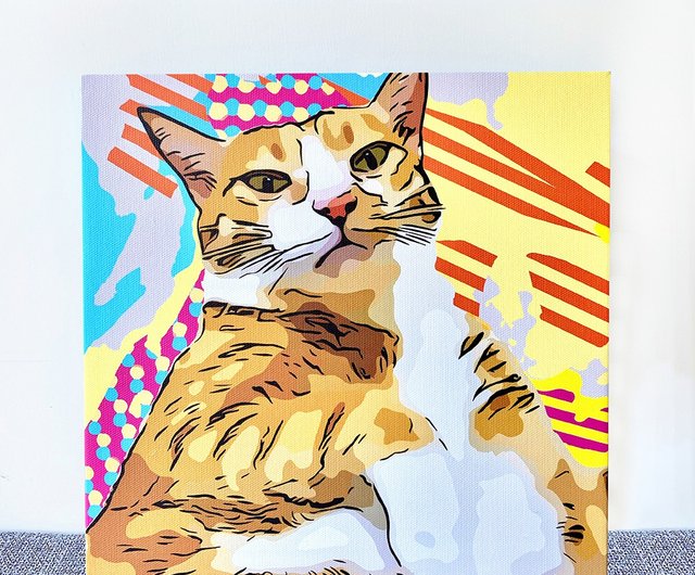 THE CAT - POP ART / 猫 - ポップアート - primoak.com