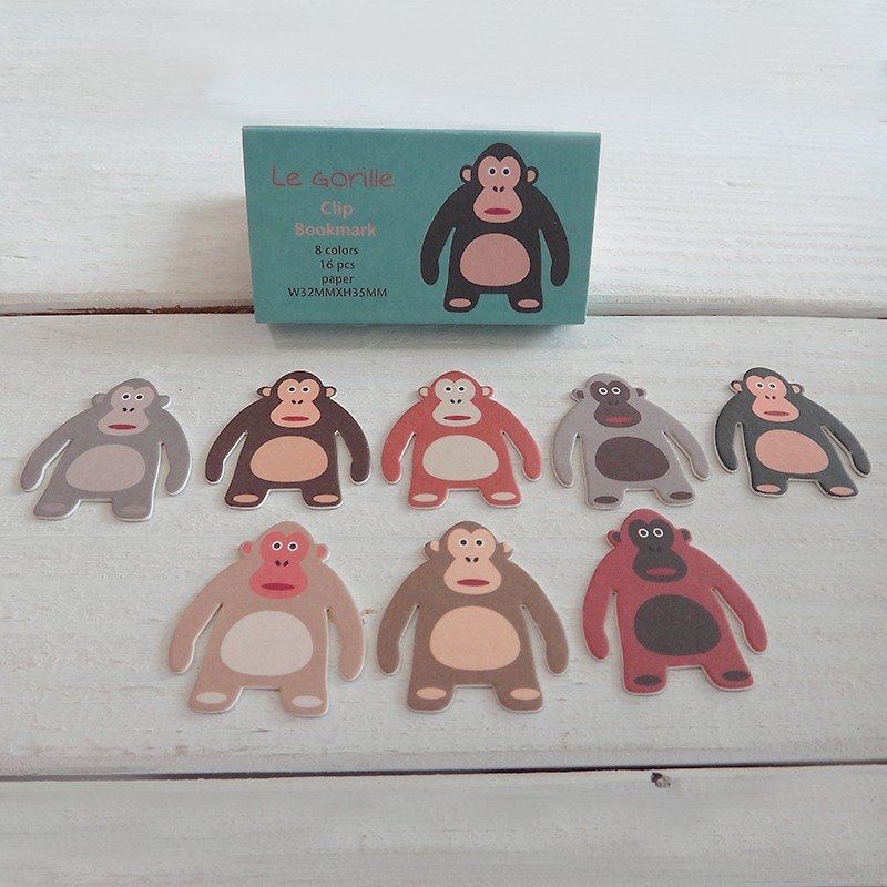 Paperclip-King Kong-Monkey-Environmental Paper Bookmark - Cards & Postcards - Paper 