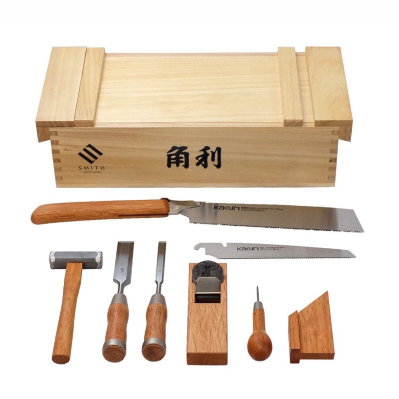 日本角利木工工具套裝 - 零件/散裝材料/工具 - 木頭 卡其色