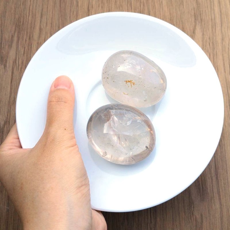 茶晶-大顆-穩定情緒-舒壓-放鬆-台灣限定 - 擺飾/家飾品 - 水晶 卡其色