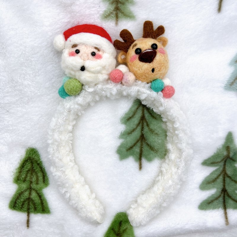 Custom Christmas Wool Felt Hair Band - Knitting, Embroidery, Felted Wool & Sewing - Wool 