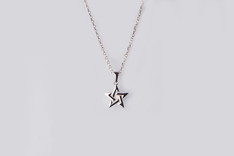 [Cheng Travel] Yaoxing-Star Pendant-925 Sterling Silver Necklace - สร้อยคอ - โลหะ 