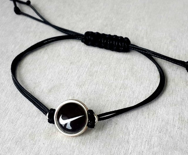 Customized Gifts】Handcrafted Waxed Cord Bracelets with Engraved Text,  Engraved - Shop yuerongstudio Bracelets - Pinkoi