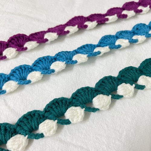 MuLan CroChet 貝殼髮帶 貝殼珍珠髮帶
