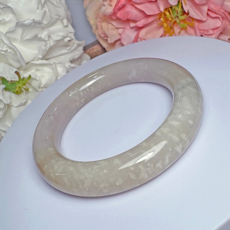 No.231 雪花紫玉鐲 內徑 55MM 圈口 佘太翠 手鐲 手環 - 手鍊/手環 - 玉石 多色