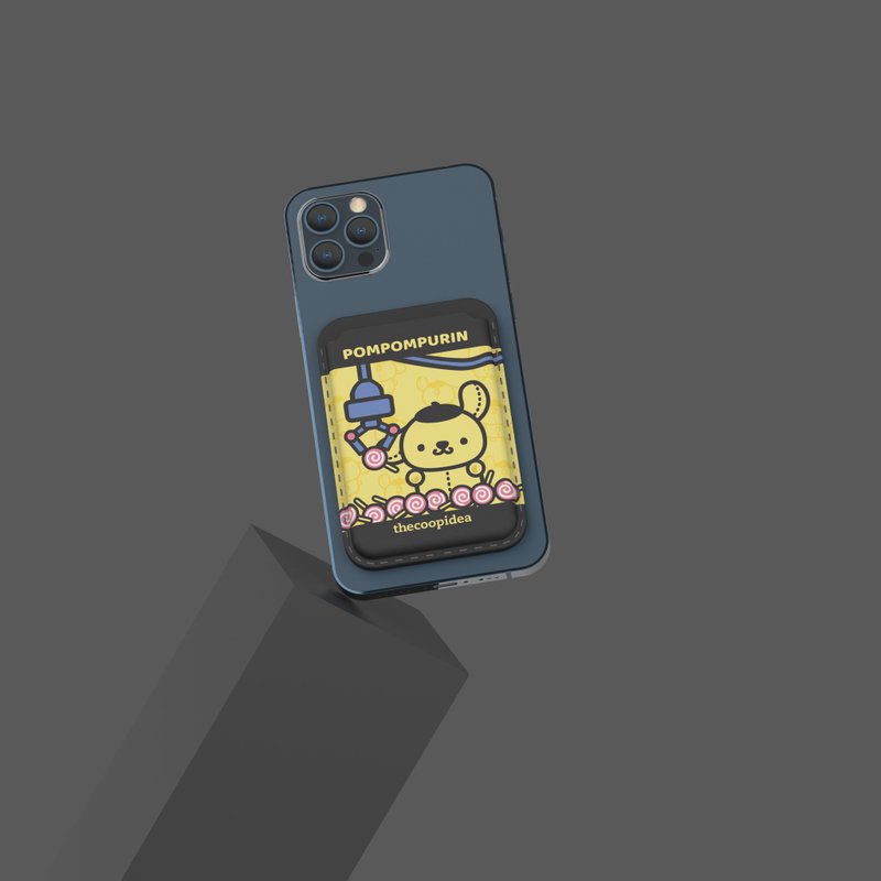 Pompompurin x thecoopidea WELT iPhone Magnetic Card/ Silver Case - Card Holders & Cases - Polyester 