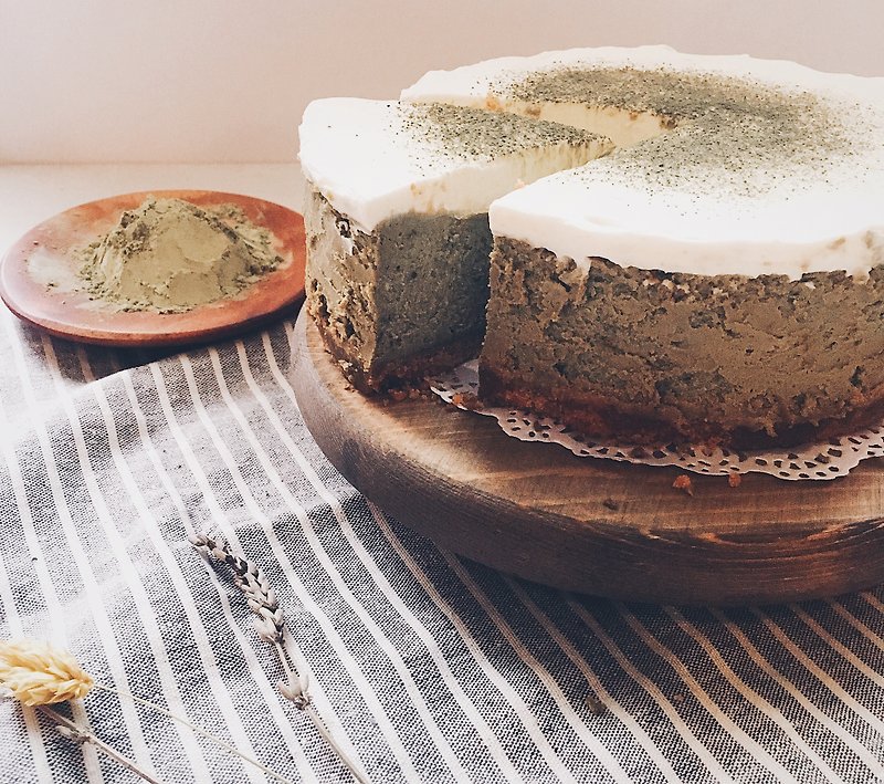 白雪森林抹茶乳酪 Matcha Cheese Cake - 蛋糕/甜點 - 新鮮食材 綠色