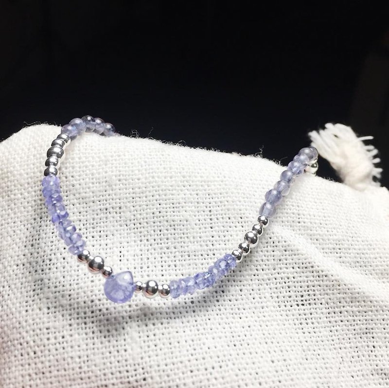 MH sterling silver natural stone custom series_花田_丹泉石 - Bracelets - Semi-Precious Stones Purple