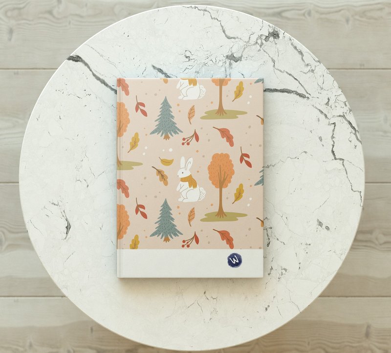 Rococo strawberry WELKIN hand-made_handmade book/notebook/handbook/diary-autumn rabbit - Notebooks & Journals - Paper 