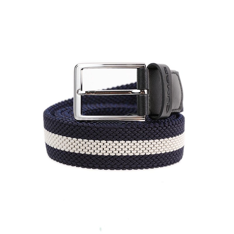 CUMAR ELASTICO PIN BUCKLE - Belts - Genuine Leather Blue