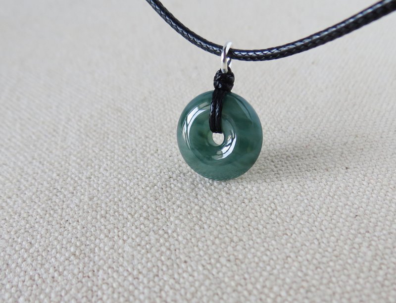 [Vajra Knot] [Safety and Good Luck] in the year of your birth, Ice Floating Flower Jadeite Korean Wax Thread Necklace hes09 to ward off evil spirits - สร้อยคอทรง Collar - เครื่องเพชรพลอย หลากหลายสี