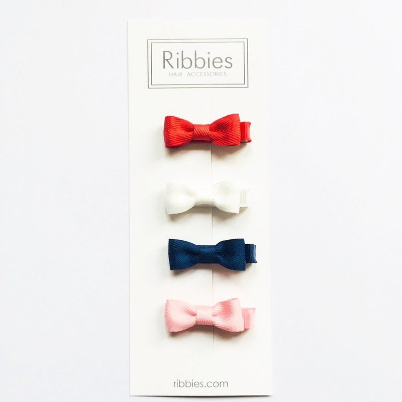 British Ribbies Chevrolet Ribbon Mini Bow 4 into the Group-Classic - เครื่องประดับผม - เส้นใยสังเคราะห์ 